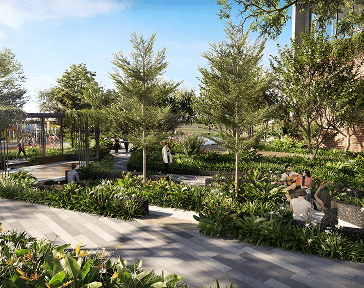 Greenery and gardens at Between The Greens